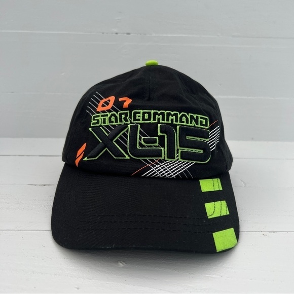 Disney Toy Story Buzz Lightyear Hat Green Black Glow In The Dark Command XL-15 - Picture 1 of 6